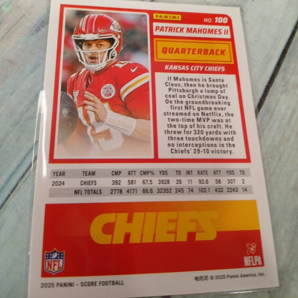 Patrick Mahomes NO. 100 - Picture 3 of 4